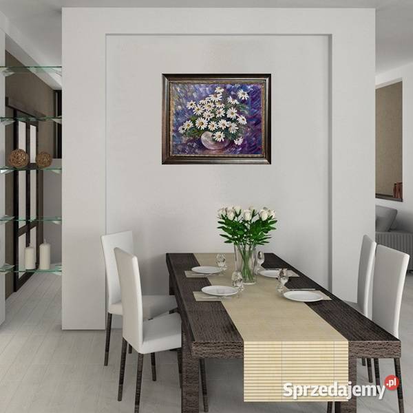 Obraz olejny Rumianki lubelskie Lublin