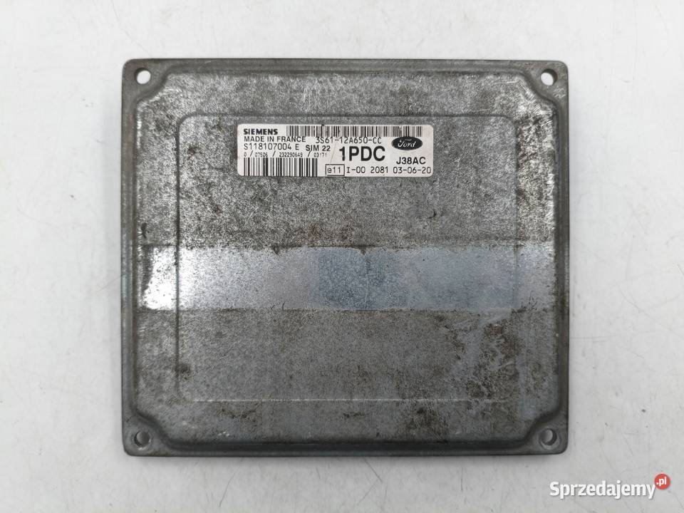 Sterownik Silnika Ford Fiesta MK6 125 osobowe mazowieckie Wyszków