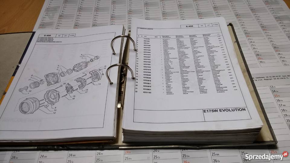 Katalog części Fiat Kobelco E175W Evolution Szamotuły