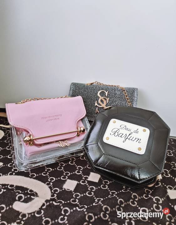 PROMOCJAPiękne luksusowe torebkiRóżowy czarny Warszawa