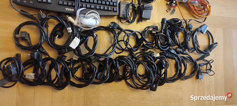 23x Kable Zasilające 4 telefony klawiatury Mix