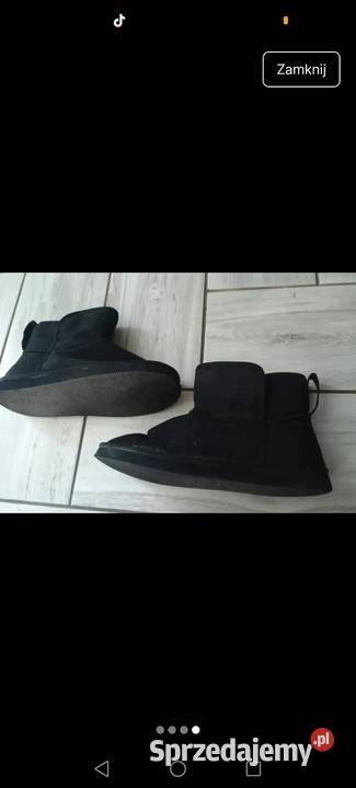 Buty damskie czarne zimowz 39 Krosno