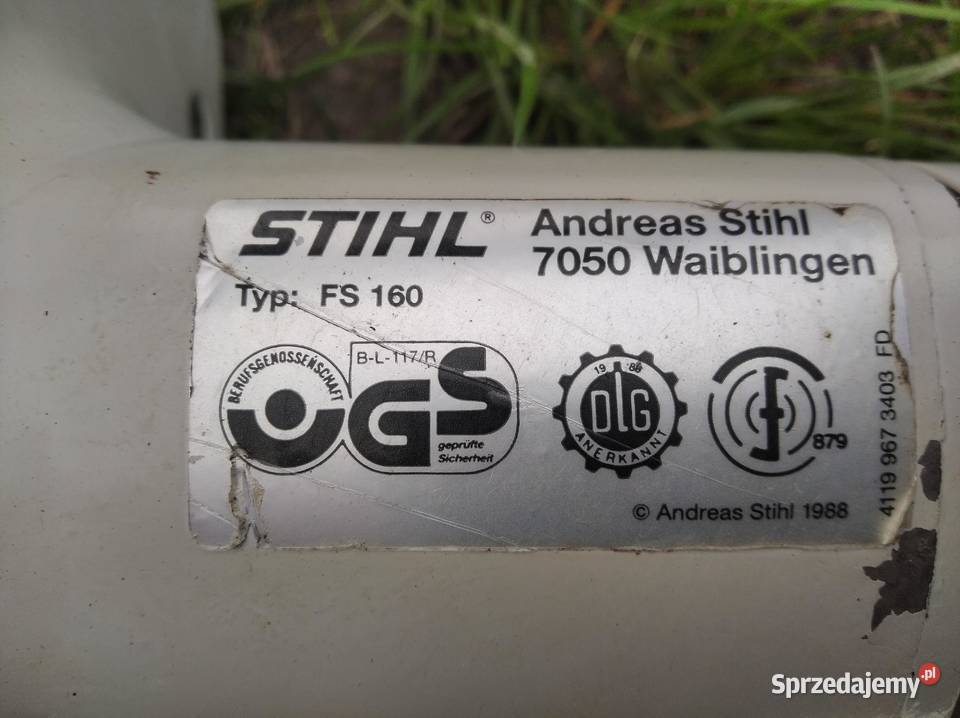Kosa spalinowa Stihl FS 160 ładna moc 19 2T Lublin sprzedam