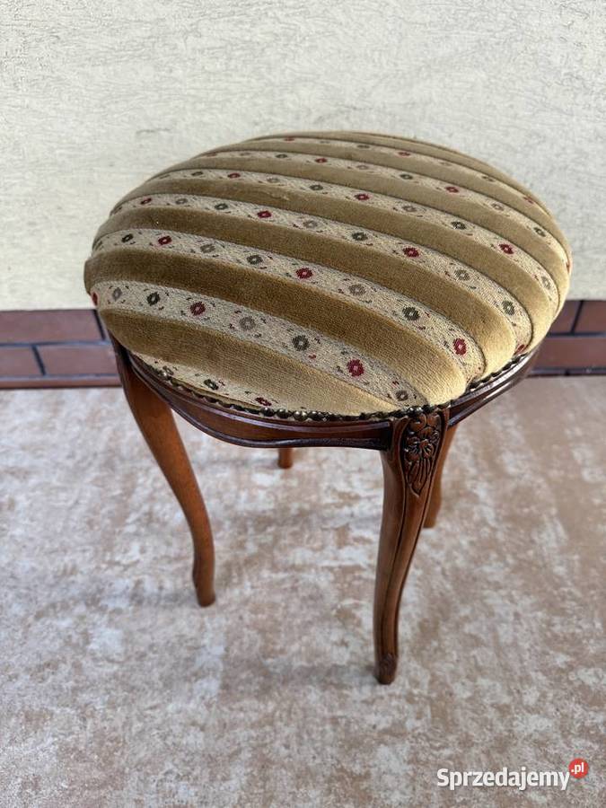 Stołek Ludwik stylowy pufa taboret siedzisko do mazowieckie Sulbiny