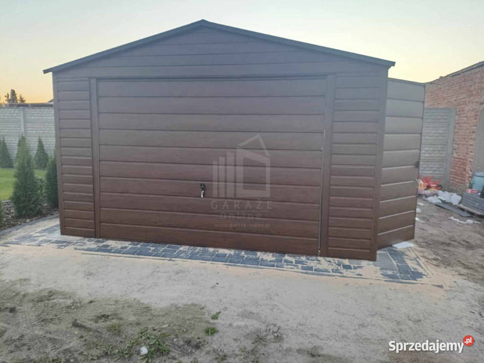 Garaż blaszany 4x5m Brama uchylna drzwi okno 418zł/m2 warmińsko-mazurskie Morąg