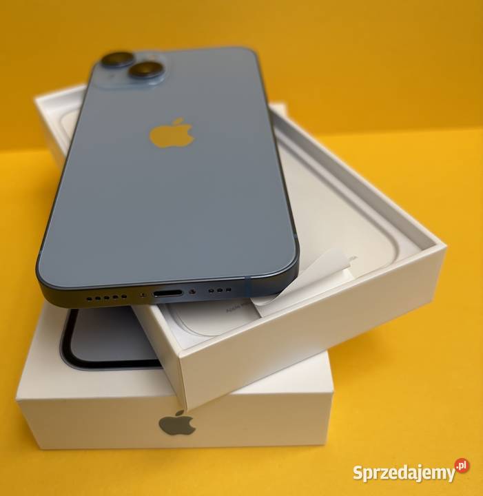 Smartfon APPLE iPhone 14 128GB Niebieski Idealny Gniezno sprzedam