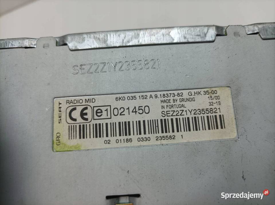 RADIO 6K0035152A Seat Ibiza II 19932002 sprzedam