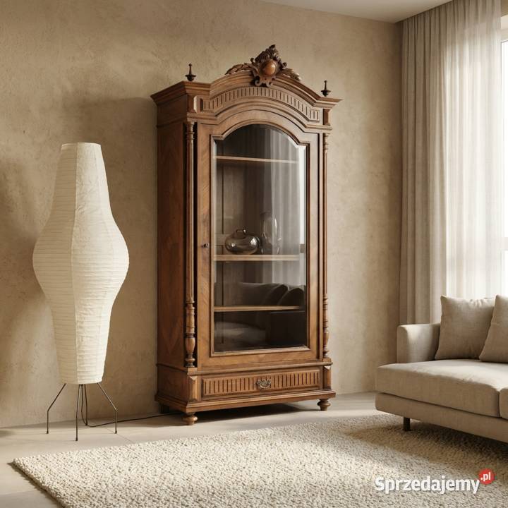DREWNIANA WITRYNA PALISANDER witryna eklektyczna 238cm Kalisz