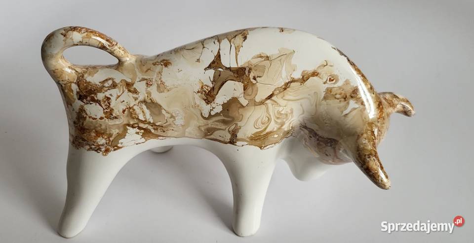 Znak zodiaku BYK Figurka Byczek ceramiczny Sierakowice