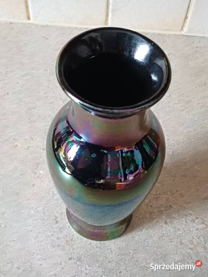 vintage wazon opalizujący Nowy Targ