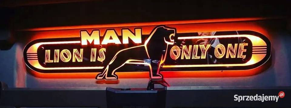 Lustro LED MAN długie 100x25 podświetlane 24v Akcesoria samochodowe Kobierno
