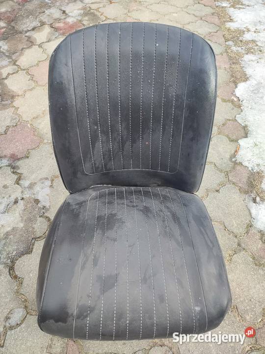 Fotel fiat 126p Maluch czarny skóra lubuskie Drezdenko