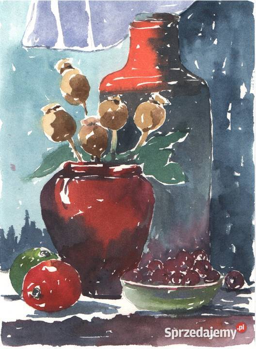 OBRAZ martwa natura akrylolejOWOCE dolnośląskie Gryfów Śląski