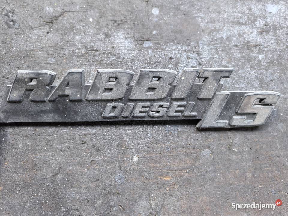 Emblemat znaczek napis Rabbit Diesel LS mk1 Mościska