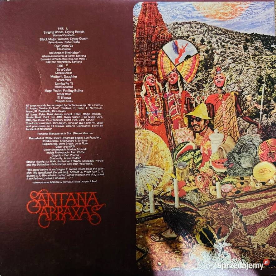 Santana Abraxas Quadrophonic 4CH NMEX Japan Obi 1 płyta Gdynia