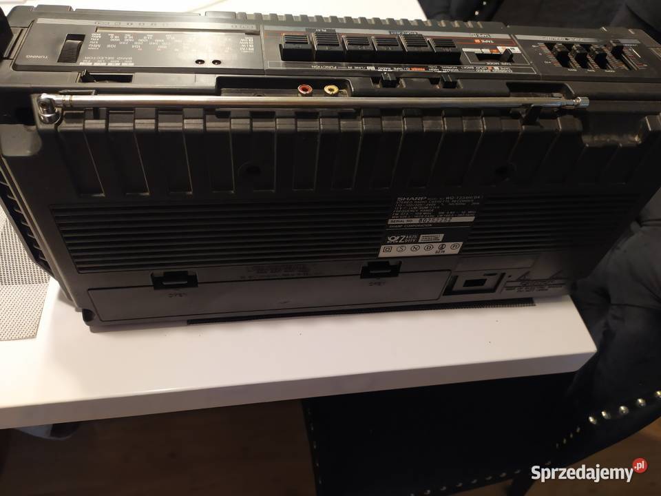 Radio Magnetofon 2 Kasetowy SHARP WQT234 Unikat lubuskie Sulęcin