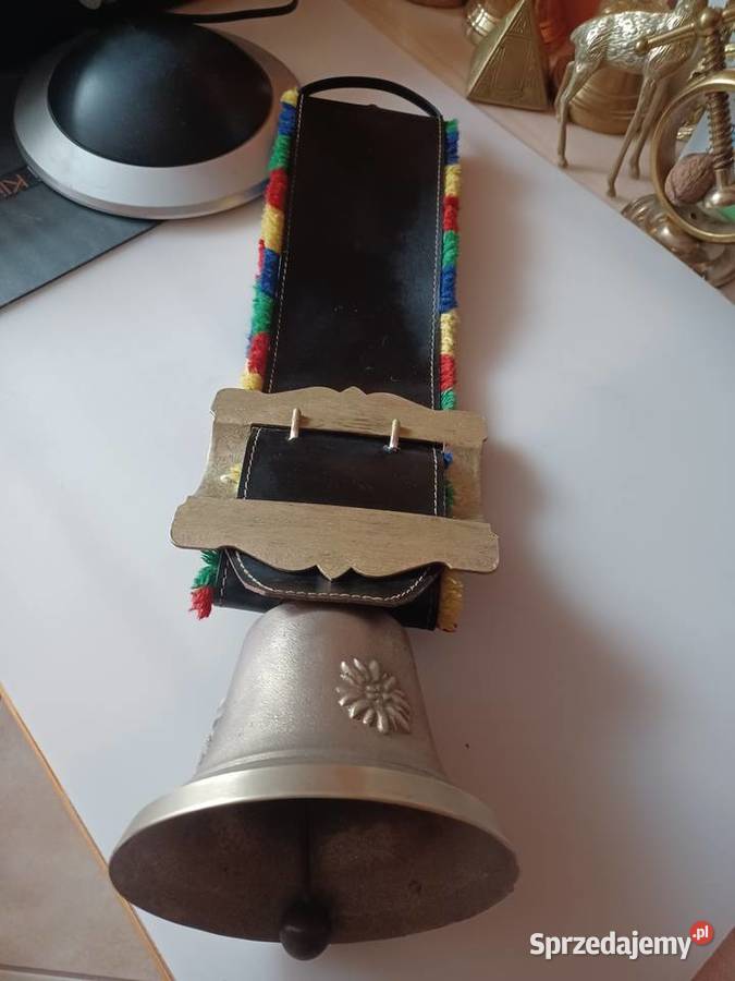 Krowiak Piękny mosiężny dzwonek Poznań