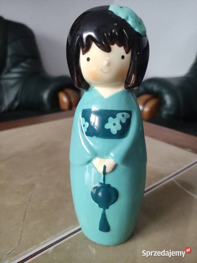Porcelanowa figurka Kokeshi Japonia Figurki i rzeźby Janów Lubelski