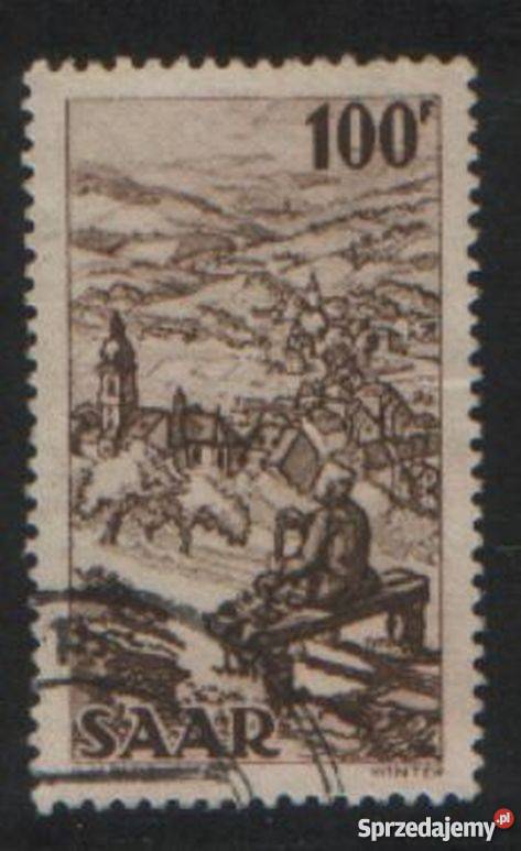 Zn D Saar Mi 288 kas 1949 Filatelistyka Gliwice
