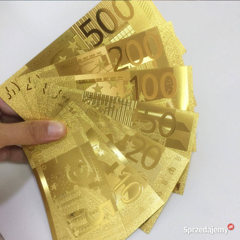 ZŁOTE BANKNOTY CERTYFIKAT Komplet 8 ZŁOTO 24 śląskie Sosnowiec sprzedam