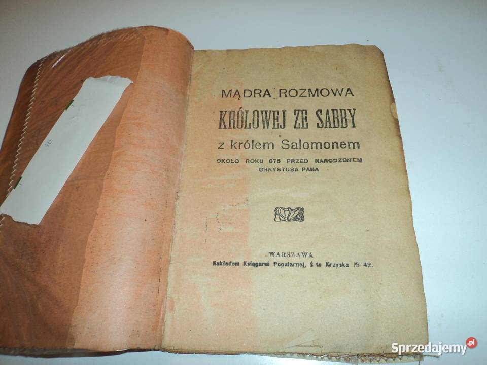 Mądra rozmowa królowej ze Saby z królem