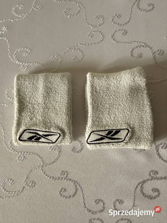 Frotki Reebok vintage lata 90 białe opaski na Czerwionka-Leszczyny sprzedam