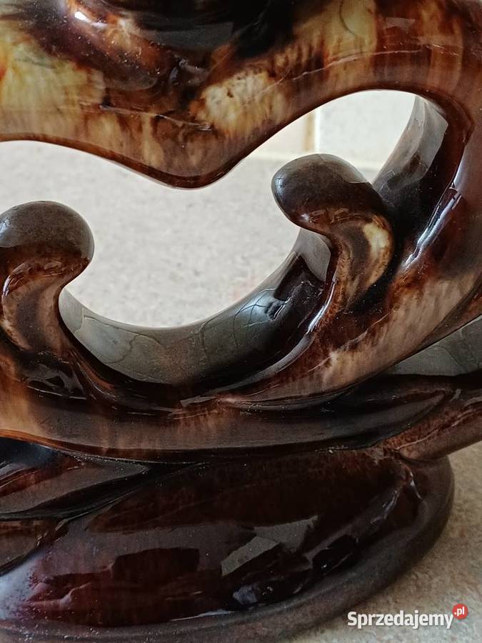 vintage ceramiczny świecznik