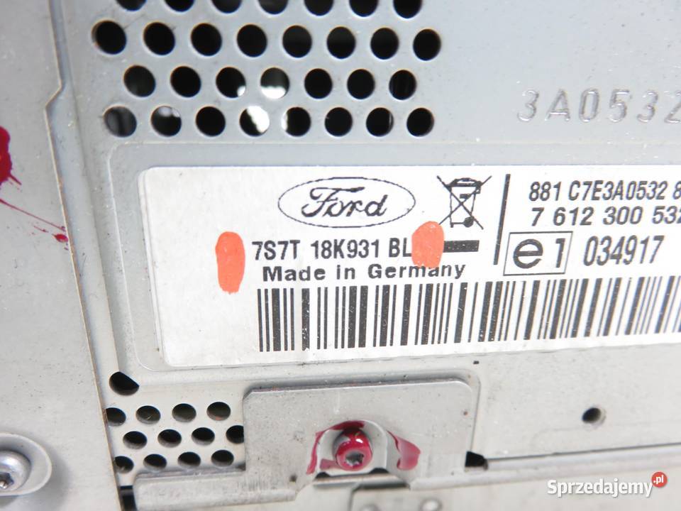 RADIO FORD S I WA6 7S7T18K931BL