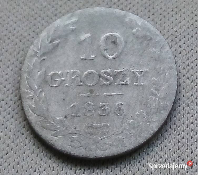 POLSKA10 GROSZY1836 r SREBRO Legionowo