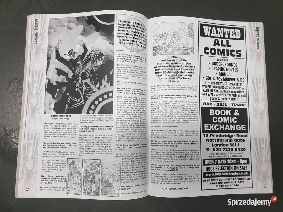 Trip Wire 6 Magazyn Komiksowy XMen Obergeist Gdynia sprzedam