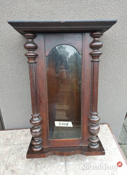 S108 Skrzynia obudowa starego zegara szafka Antyki, Sztuka, Kolekcje Tczew