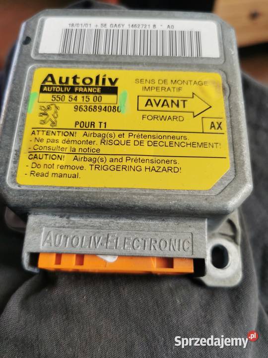 SENSOR PODUSZEK AIRBAG PEUGEOT 206 550541500 wielkopolskie