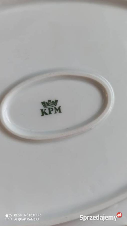 Półmisek KPM Germany Kwiaty Syg lat 19041927 C Porcelana i szkło Gdańsk