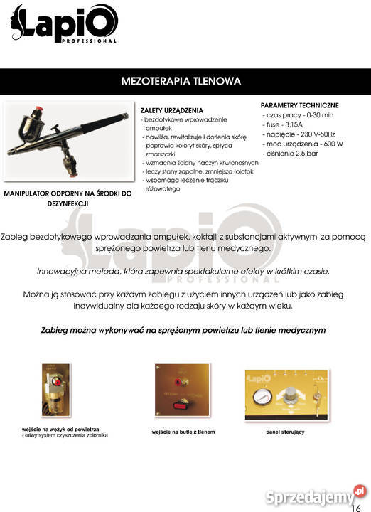 Mobilna oksybrazjainfuzja tlenowa w walizce Stalowa Wola