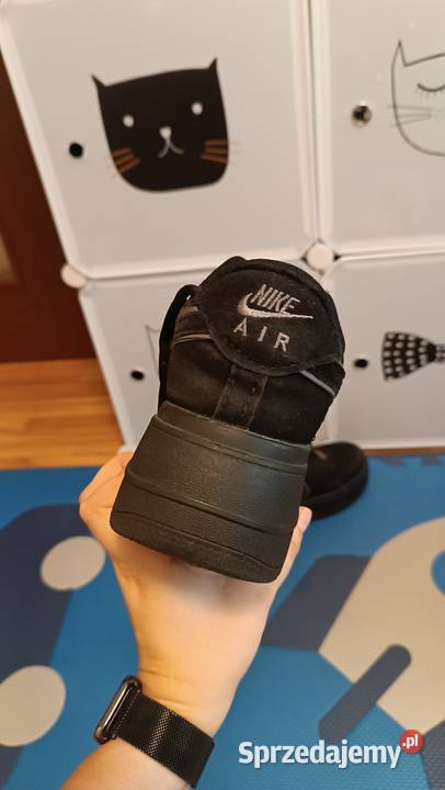 Stylowe czarne sneakersy z miękkiego zamszu 3925 czarny Kraków