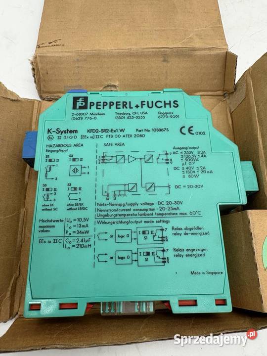 PepperlFuchs KFD2SR2Ex1W 103367S Switch mazowieckie Warszawa