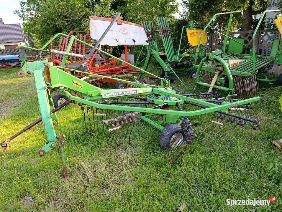 Przewracają kuhn zgrabiarka Deutz fahr