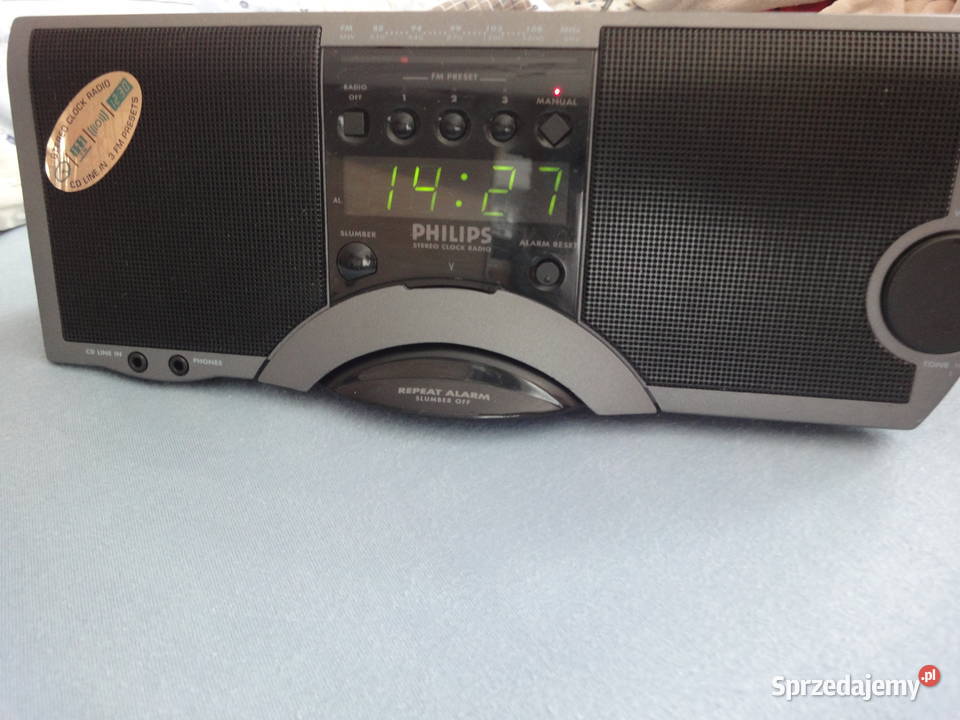 Radiobudzik stereo Philipsklasyk z lat 80tych Kraków