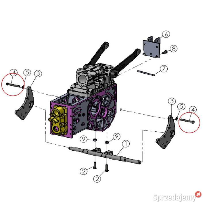Śruba 88 M10 x 35 x 125 VST MT180 MT224 MT270 Tajęcina