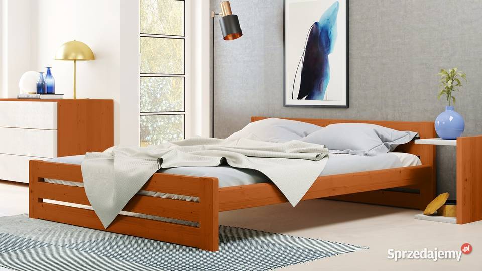 Mocne ŁÓŻKO Drewniane 180x200 GR 35 małopolskie Zakopane