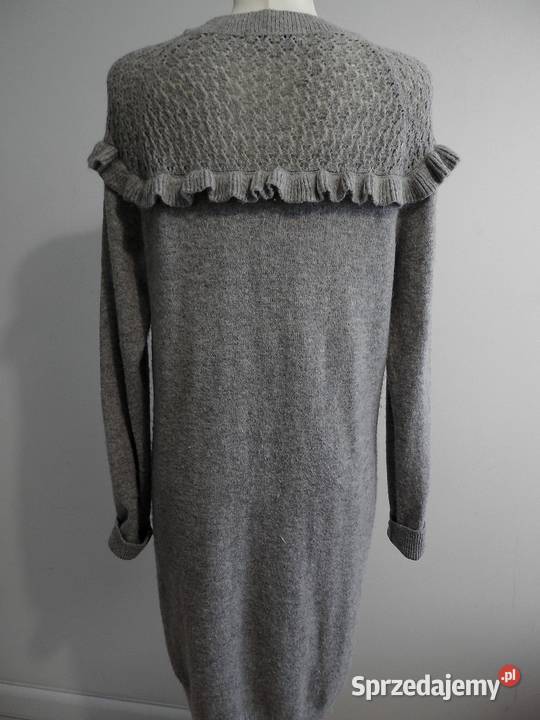 Sukienka Dzianinowa Wełniana Alpaka Nylon Łomża