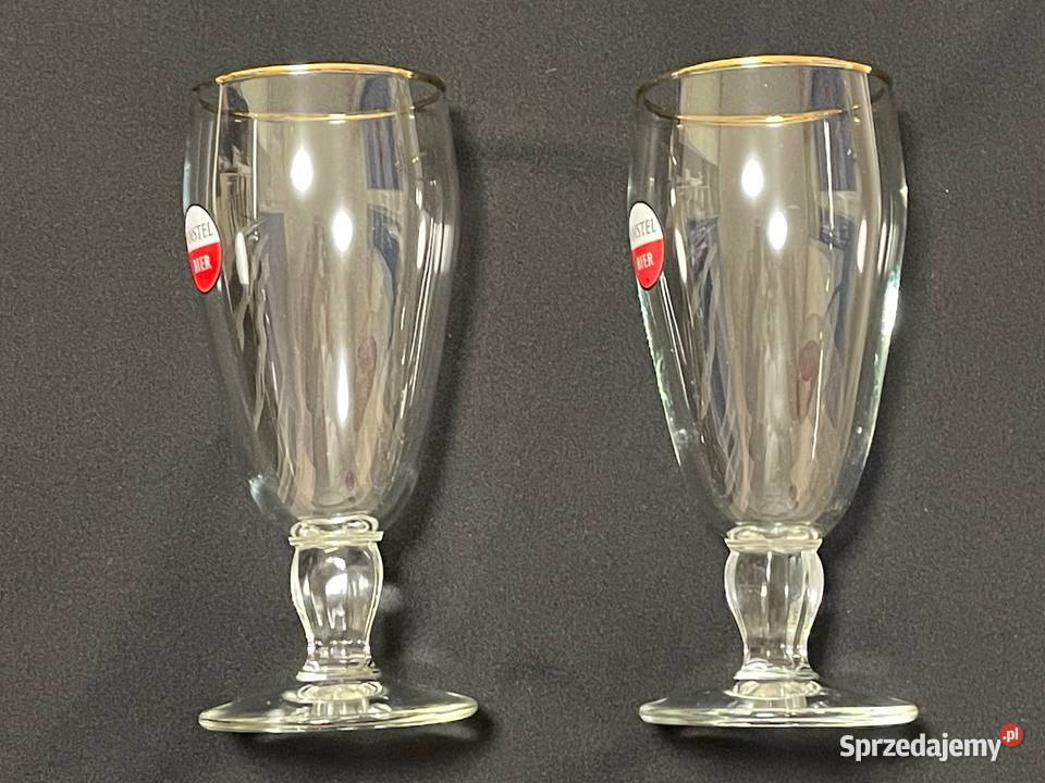 Stare pokale pokal szklanka AMSTEL unikalne Kołobrzeg