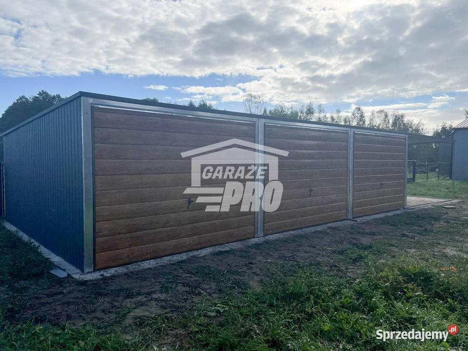 Garaz blaszany 9x6 wiata 3x6 3x Brama uchylna Bydgoszcz