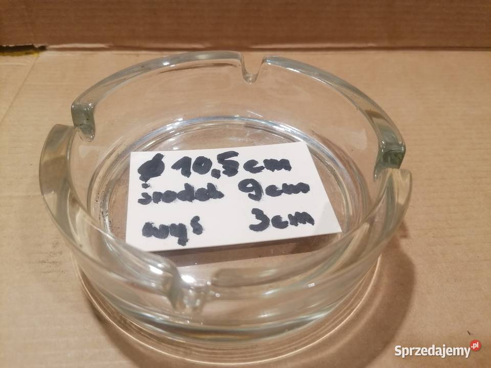 popielniczka szkło PRL Porcelana i szkło Piotrków Trybunalski