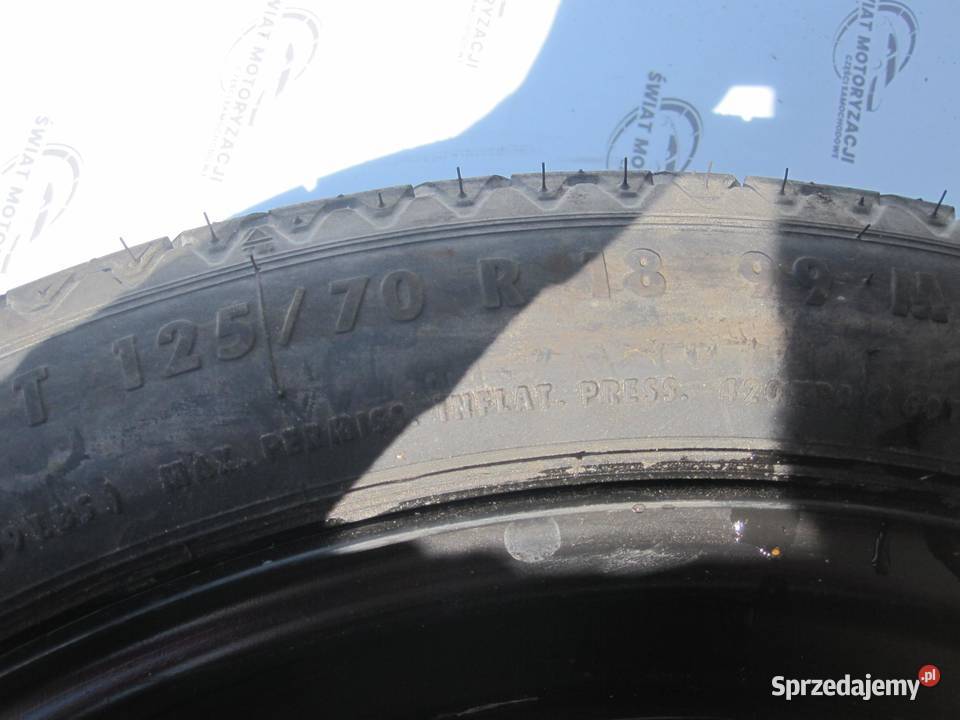 AUDI A3 8P GOLF V VI koło dojazdowe 1257018 99M Koła dojazdowe