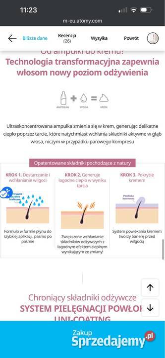 Odżywka do włosów Atomy PROTEIN INTENSIVE Opole