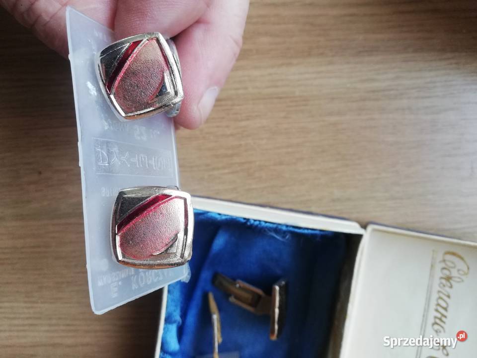 Spinki do mankietów z lat PRL Warszawa sprzedam