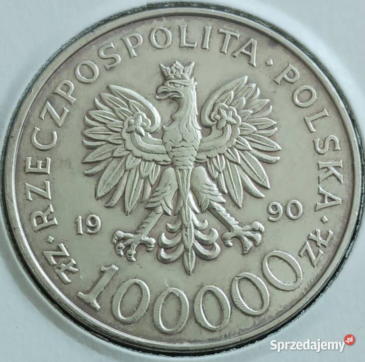 100 000 Solidarność 1990 r 6 Typ A Konin sprzedam
