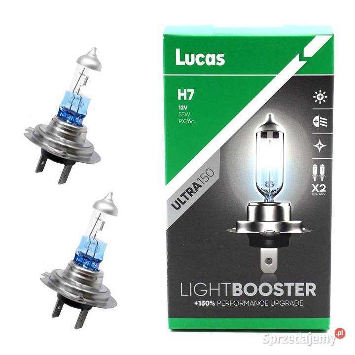 Żarówki H7 Lucas Light Booster Ultra 150 3700K Sosnowiec sprzedam