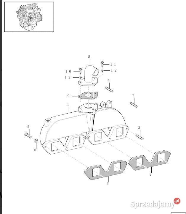 Kolektor ssący 500336695 Iveco 804525 4819460